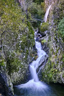 Waterfall on the Leandres stream, Poco do Inferno. Manteigas