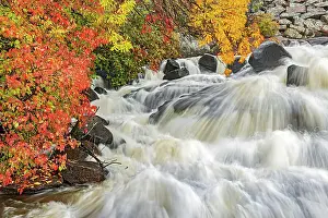 Central Canada Prints: Waterfall located along the eastern shores of Lake of the Woods Nestor Falls