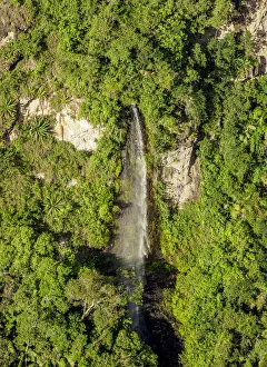 San Agustin Prints: Waterfall in Magdalena River Valley, San Agustin, Huila Department, Colombia