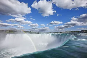Action Collection: Waterfall Niagara Falls with rainbow - Canada, Ontario, Niagara