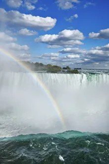 Waterfall Niagara Falls with rainbow - Canada, Ontario, Niagara