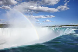 Waterfall Niagara Falls with rainbow - Canada, Ontario, Niagara