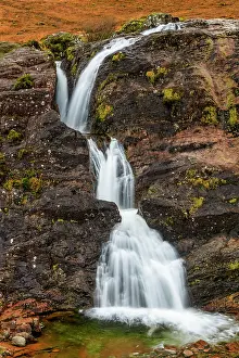 Glen Coe Prints: Waterfall in Pass of Glen Coe, Highland Region, Scotland