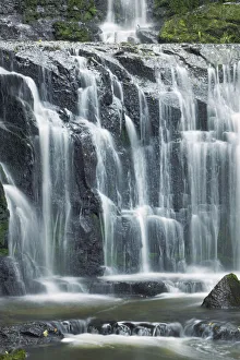 Clutha Prints: Waterfall Purakanui Falls - New Zealand, South Island, Otago, Clutha, Catlins, Owaka
