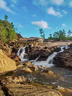 Forest Reserve Prints: Waterfall at Rio On Pools, Mountain Pine Ridge Forest Reserve, Cayo District, Belize