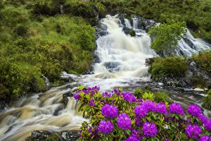 Waterfall in Spring, Glenveagh National Park, Co. Donegal, Ireland