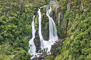 Temperate Rain Forest Prints: Waterfall Waipunga Falls - New Zealand, North Island, Hawkes Bay, Waipunga Falls