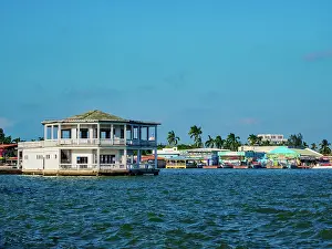 Waterfront of Belize City, Belize District, Belize