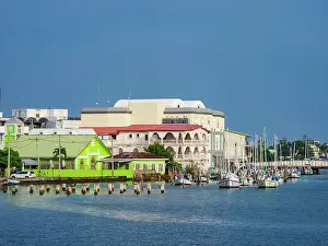 Waterfront of Belize City, Belize District, Belize