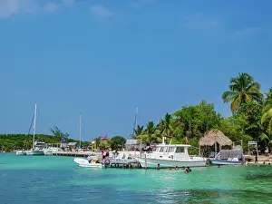 Cayo Caulker Prints: Waterfront of Caye Caulker, Belize District, Belize