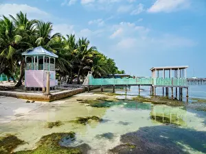Cayo Caulker Prints: Waterfront of Caye Caulker, Belize District, Belize
