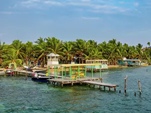 Belize Prints: Waterfront of Caye Caulker, Belize District, Belize