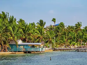 Cayo Caulker Prints: Waterfront of Caye Caulker, Belize District, Belize