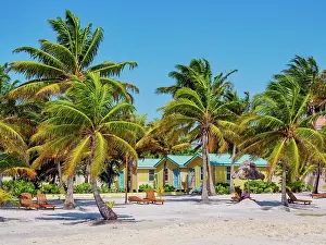 Cayo Ambergris Prints: Waterfront of San Pedro Town, Ambergris Caye, Belize District, Belize