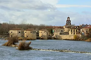 Images Dated 22nd February 2018: The watermills of Zamora along the Douro river. Castilla y Leon, Spain