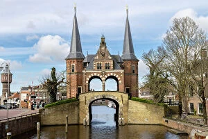 Images Dated 5th May 2023: Waterpoort, Hoogendster Pijp, Friesland, Holland, Netherlands