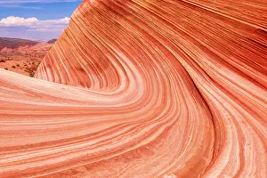 Desolate Prints: The Wave at Coyote Buttes in the Paria Canyon-Vermilion Cliffs Wilderness, Arizona, USA