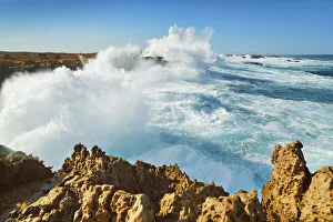 Wave impression at Point Quobba - Australia, Western Australia, Gascoyne, Point Quobba