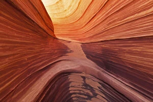 Images Dated 12th August 2021: The Wave, Paria Canyon-Vermilion Cliffs Wilderness, Coyote Buttes. Utah. USA