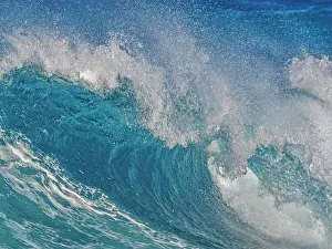 Motion Prints: Waves on the Caribbean Sea on Grand Cayman, Cayman Islands, British West Indies