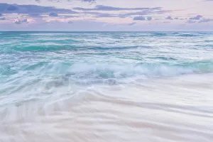 Consuelos Beach Prints: Waves at daybreak on the Caribbean Sea at Consuelos Beach
