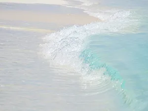 Surf Prints: Waves on Seven Mile Beach, Grand Cayman, Cayman Islands, British West Indies