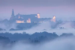 Krakow Prints: The Wawel at dawn, Krakow, Poland