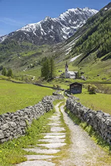 Way of the Cross to the Holy Spirit Church in Kasern, Valle Aurina, South Tyrol, Italy