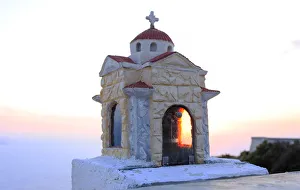 Ioanian Prints: Wayside shrine on the Island of Kefalonia, Ionian Island, Greek Island, Greece