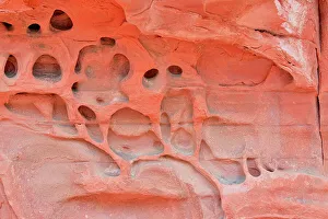 Canyons Prints: Weathered red rock formations in the desert, Valley of Fire State Park, Nevada, USA