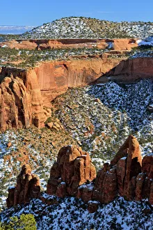 Canyons Prints: Weathered rocks, canyons and pinnacles from the scenic drive