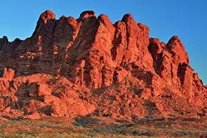 Distance Distant Prints: Weathered sandstone rock formations near the Visitor Centre at dawn