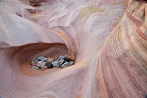 Marginal Habitats Prints: Weathered sandstones in a slot canyon- Kaolin Wash or Pink Canyon
