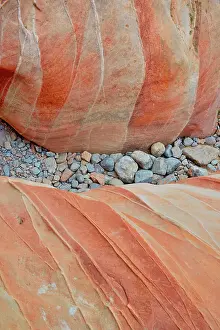 Southwest Prints: Weathered sandstones in a slot canyon along the White Domes Trail