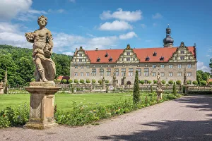 Taubertal Prints: Weikersheim Park and Castle, Romantic Road, Tauber Valley, Baden-Wurttemberg, Germany