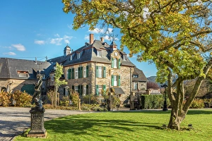 Neo Gothic Prints: Weingut von Schloss Lieser, Lieser, Mosel, Rhineland-Palatinate, Germany