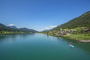 Weissensee with Techendorf, Carinthia, Austria