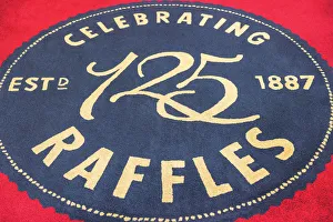 Images Dated 1st June 2015: Welcome mat, Raffles Hotel, Singapore