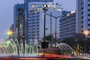Jakarta Prints: Welcome Monument, main intersection of Jalan MH Thamrin, Jakarta, Indonesia