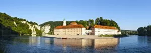 Weltenburg Abbey & The River Danube, Lower Bavaria, Bavaria, Germany