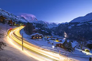 Wengen and Lauterbrunnen valley, Berner Oberland, canton of Bern, Switzerland