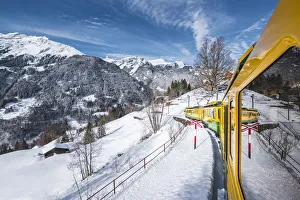 Wengen and Lauterbrunnen valley, Berner Oberland, canton of Bern, Switzerland