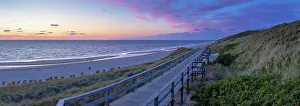 Wenningstedt Prints: Wenningstedt beach at sunset, Sylt, Schleswig Holstein, Germany