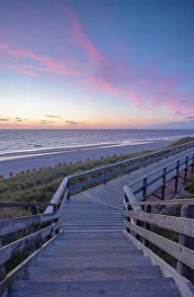 Wenningstedt Prints: Wenningstedt beach at sunset, Sylt, Schleswig Holstein, Germany