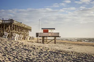 Beach Chair Prints: West beach of Kampen, Sylt, Schleswig-Holstein, Germany