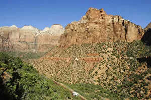 Images Dated 12th May 2014: West Temple Mountain, Zion National park, Utah, USA