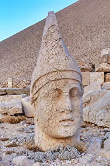 Head Prints: West terrace, Mount Nemrut, Nemrud, Adiyaman Province, Turkey