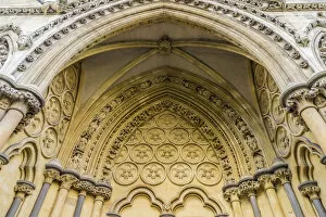 Images Dated 31st March 2020: Detail on Westminster Abbey, a UNESCO World heritage site, London, England