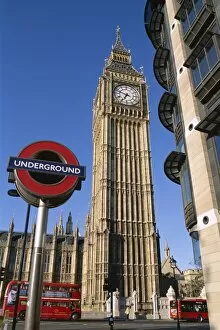 Westminster / Big Ben & Underground / Subway Sign