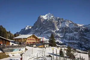 Images Dated 31st January 2022: Wetterhorn mountain, Grindelwald, Jungfrau Region, Berner Oberland, Switzerland